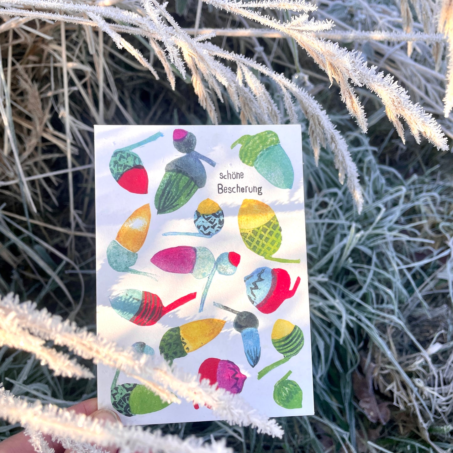 kuki schöne Bescherung“  Weihnachtspostkarte