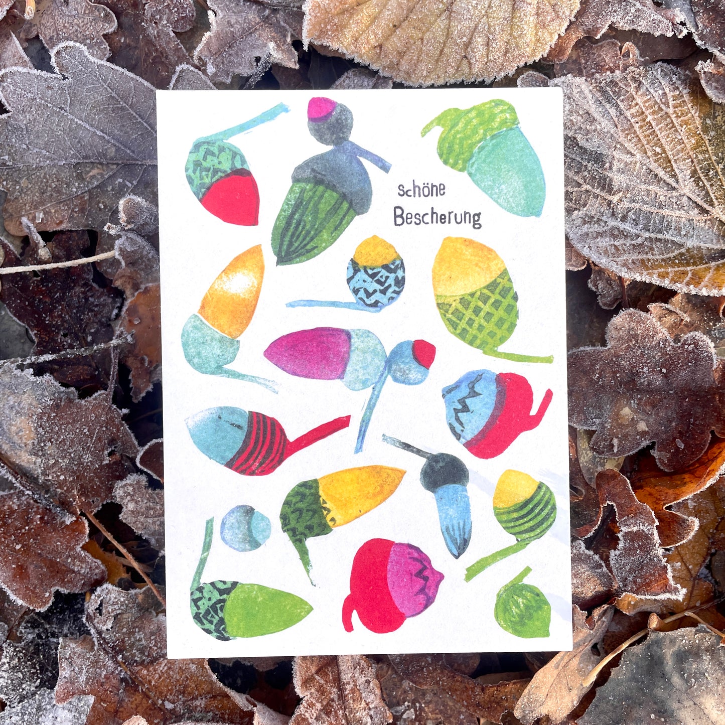 kuki schöne Bescherung“  Weihnachtspostkarte