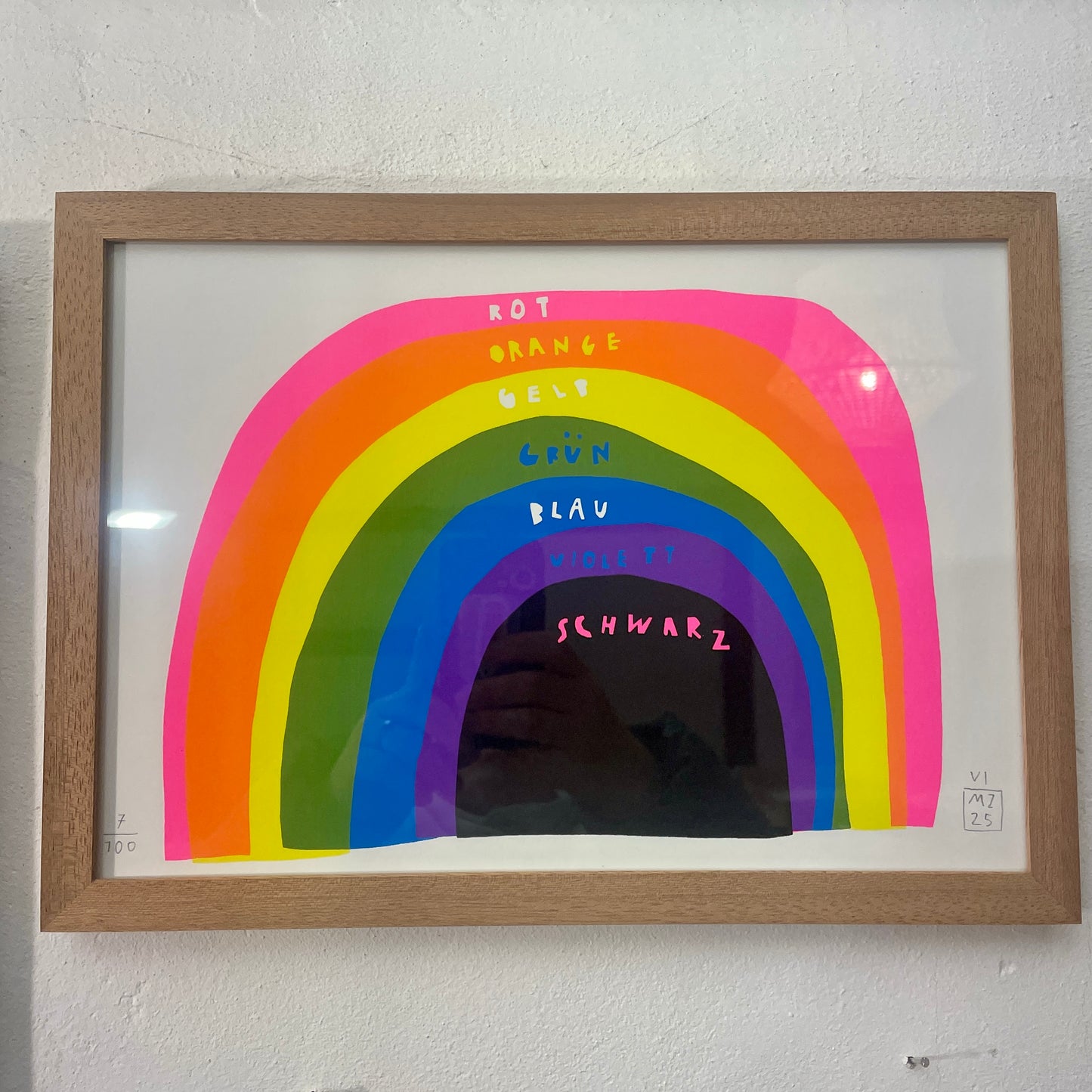 Regenbogen Siebdruck // Michael Zander