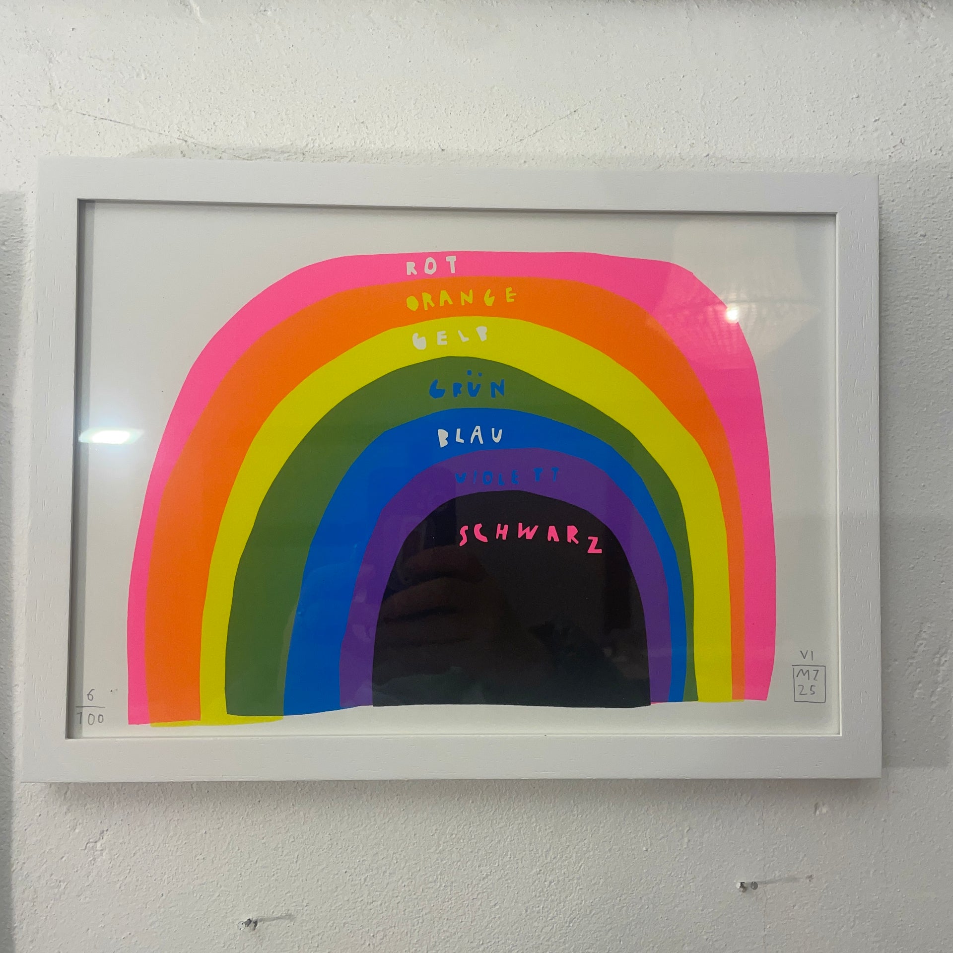 Regenbogen Siebdruck // Michael Zander – kunst kiosk