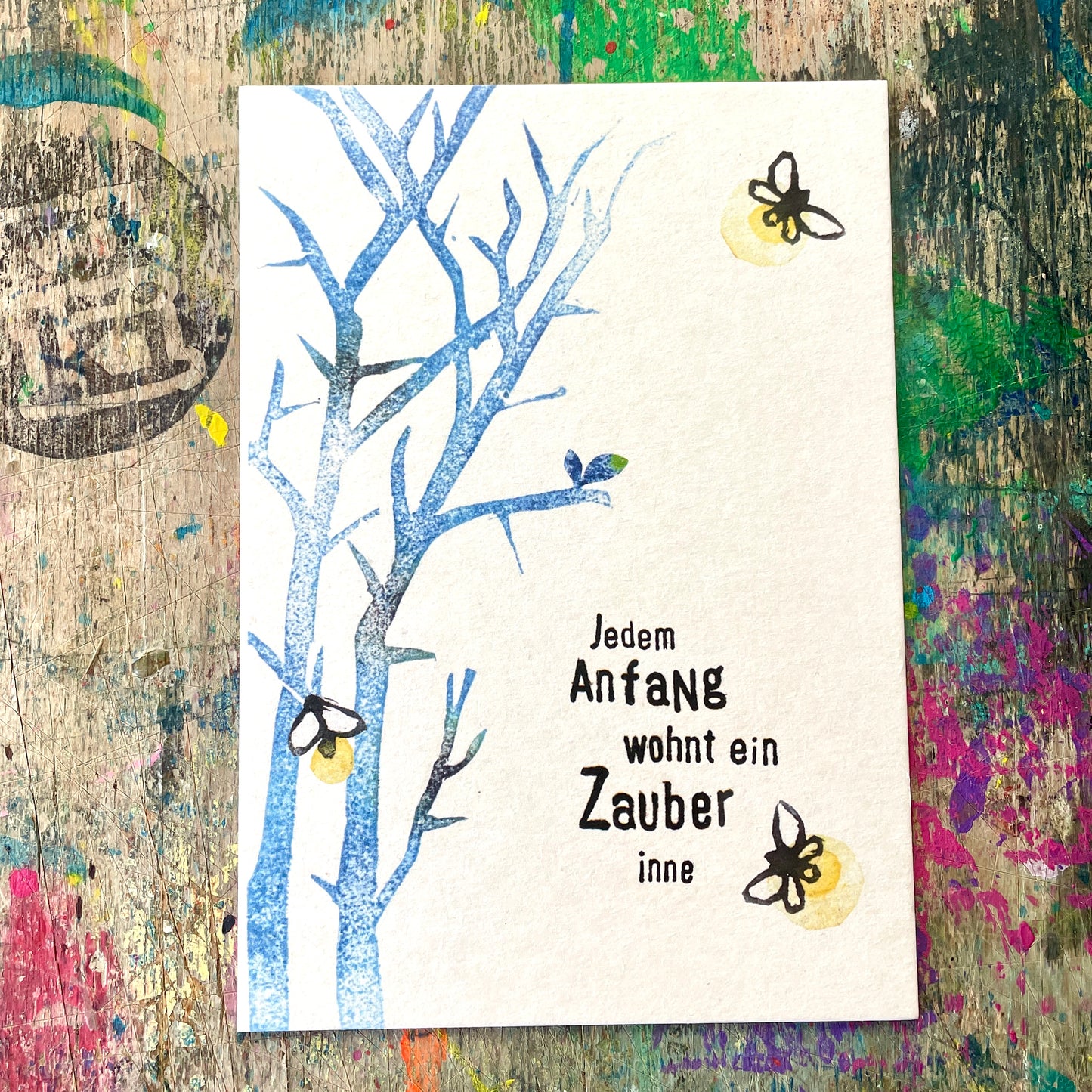 kuki Karte / "jedem Anfang wohnt ein Zauber inne"