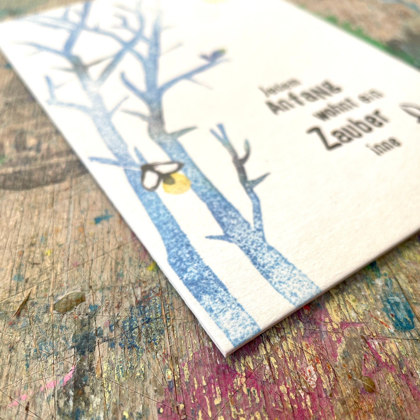 kuki Karte / "jedem Anfang wohnt ein Zauber inne"