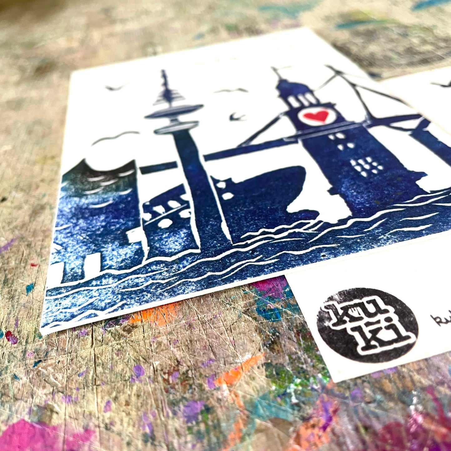 kuki Postkarte "Hamburg vermisst dich!"