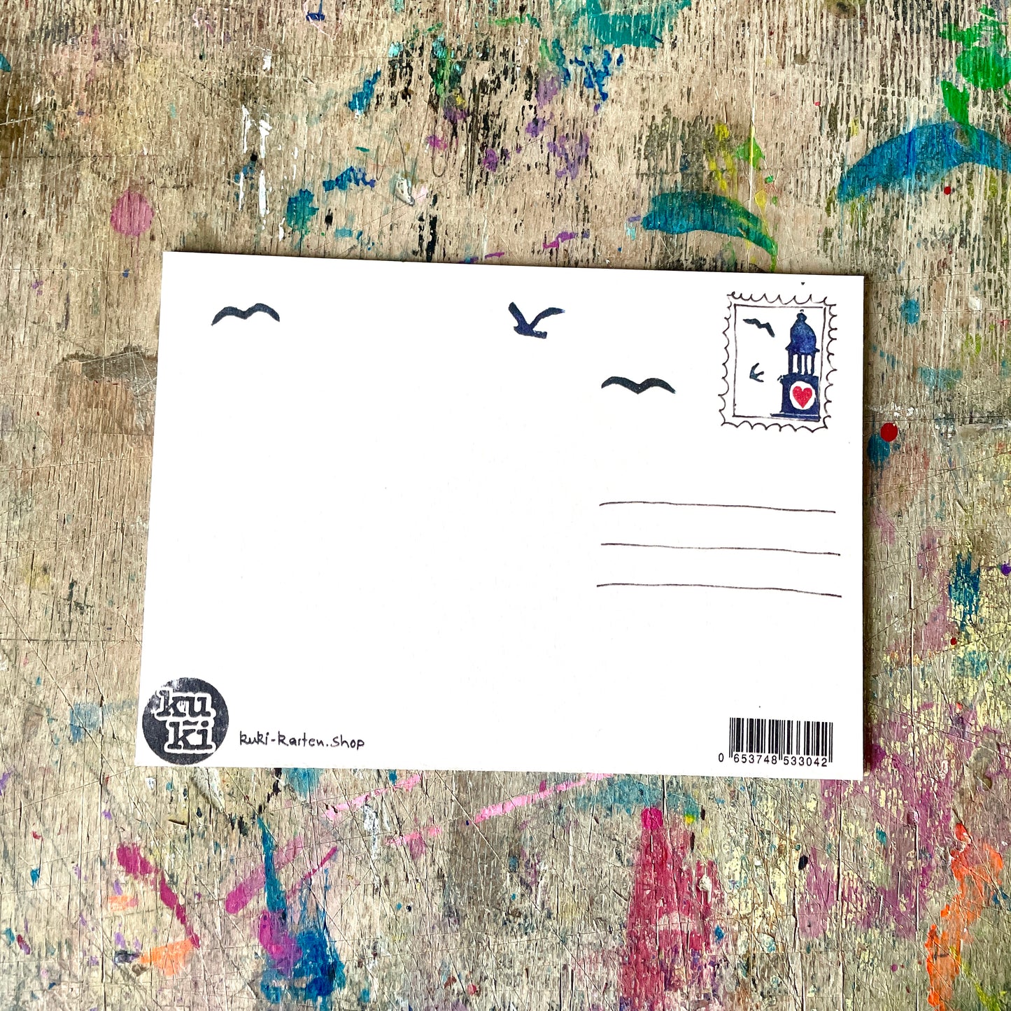 kuki Postkarte "Hamburg vermisst dich!"