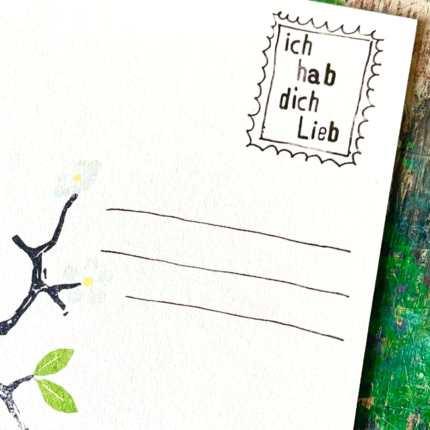 kuki Karte / "pip pip pip ich hab dich Lieb "