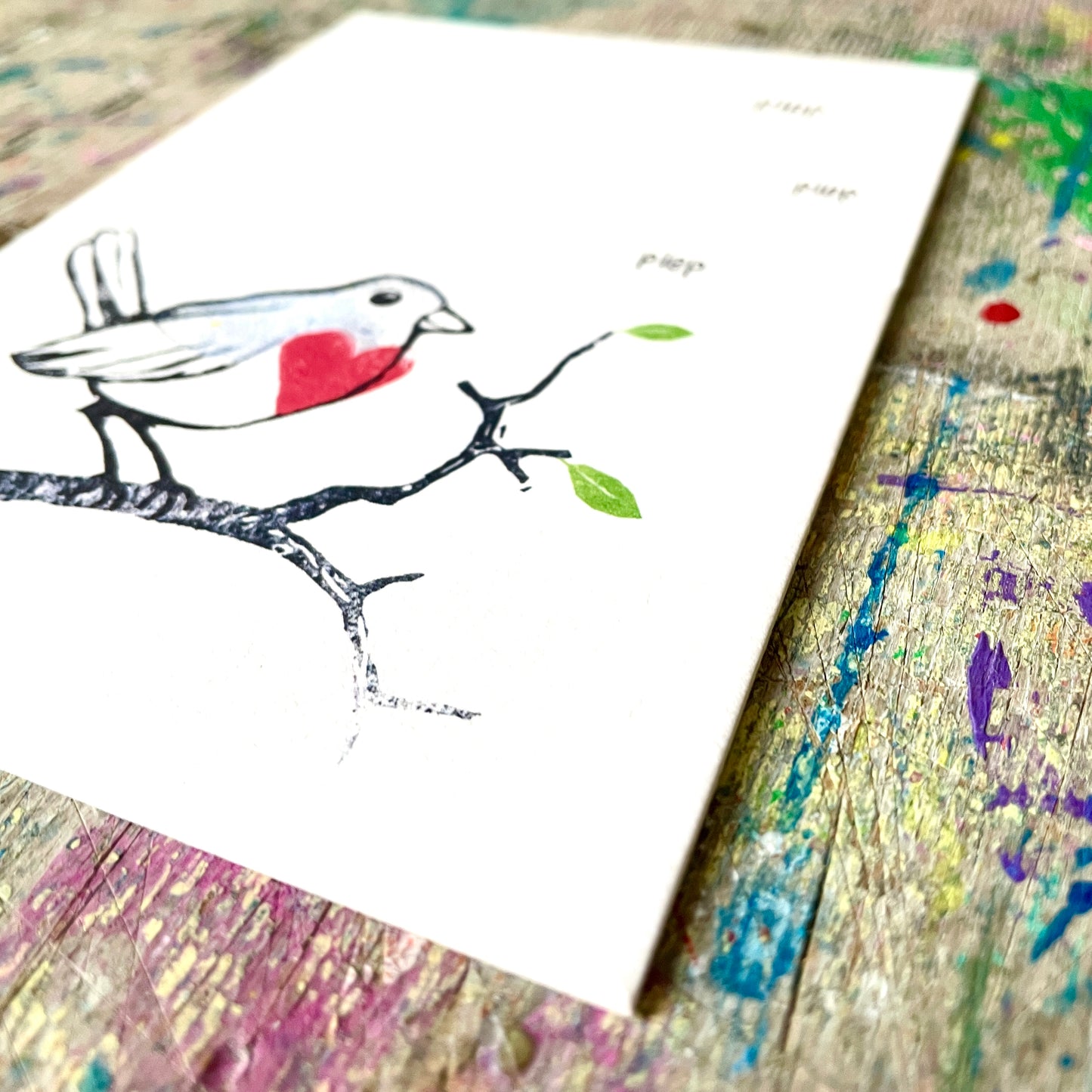 kuki Karte / "pip pip pip ich hab dich Lieb "