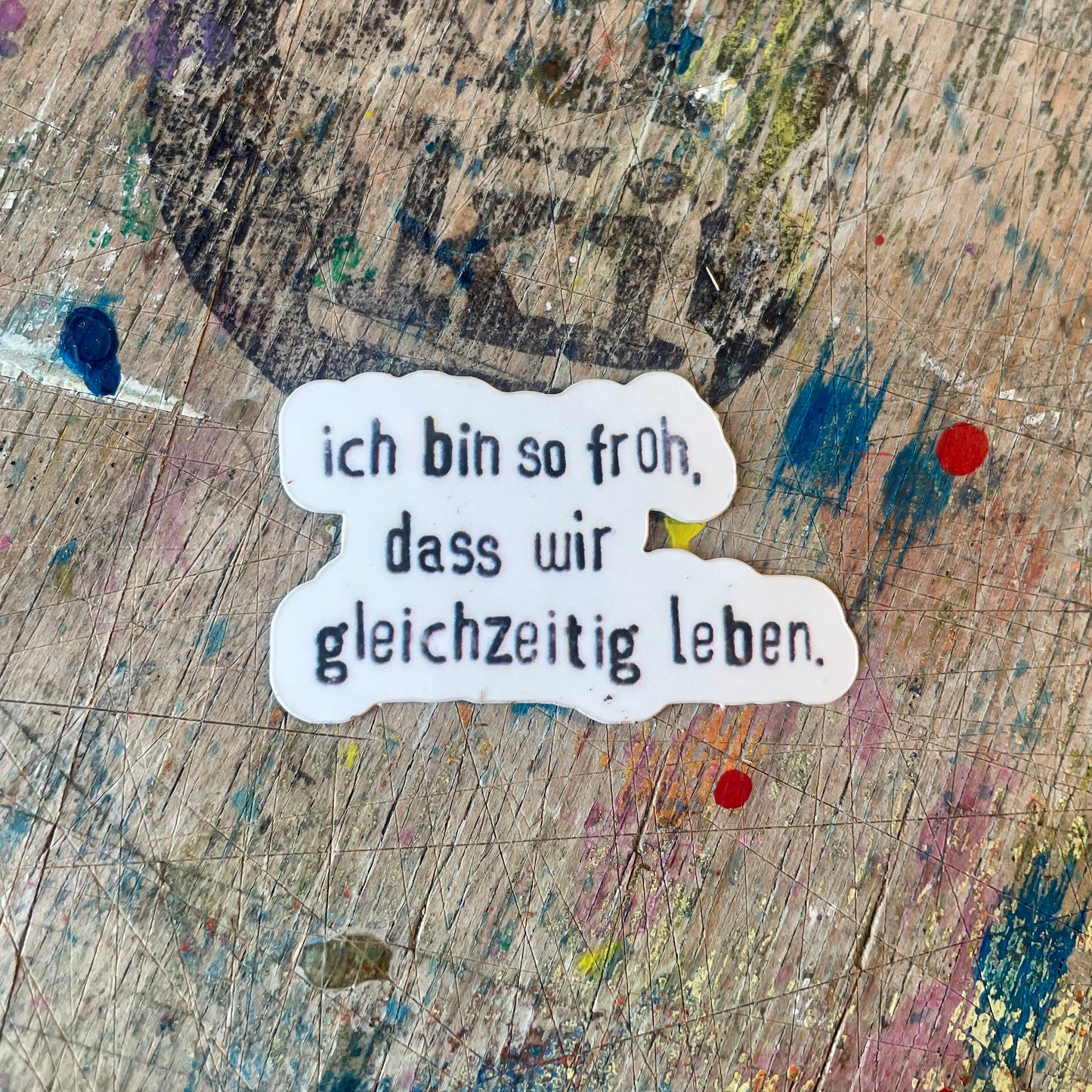 Sticker, Gleichzeitig Leben