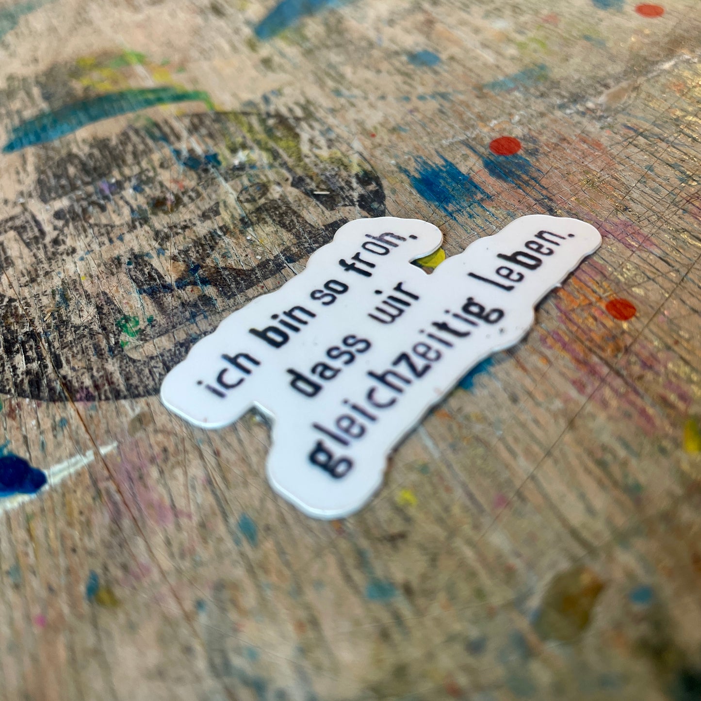 Sticker, Gleichzeitig Leben