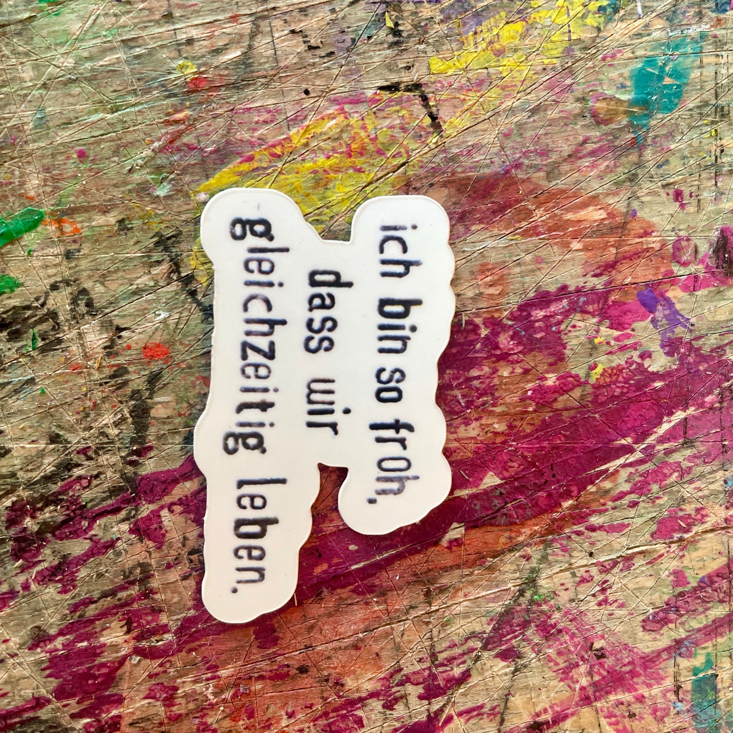 Sticker, Gleichzeitig Leben