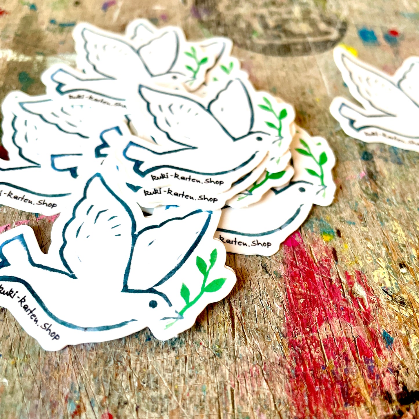 kuki Sticker, Friedenstaube