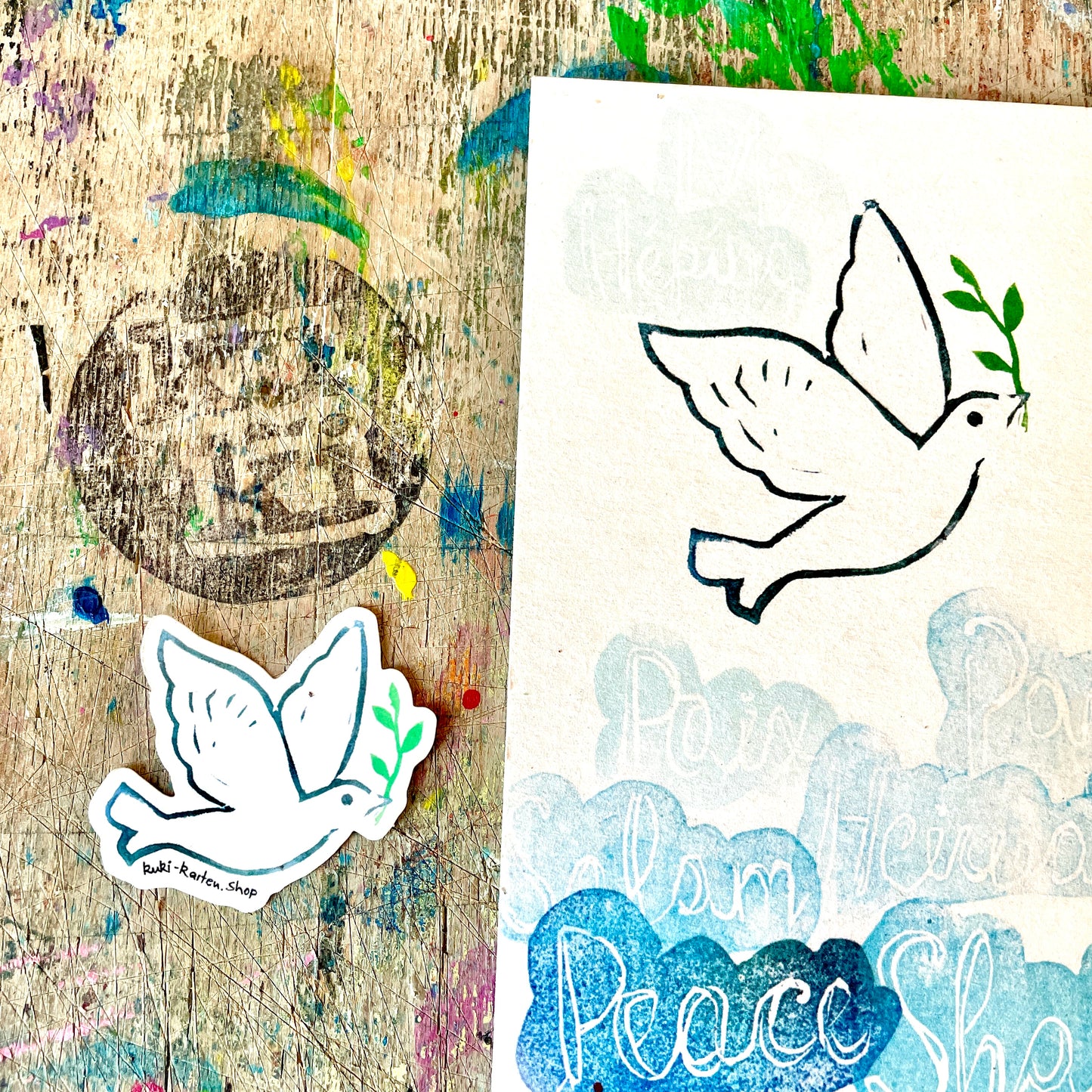 kuki Sticker, Friedenstaube