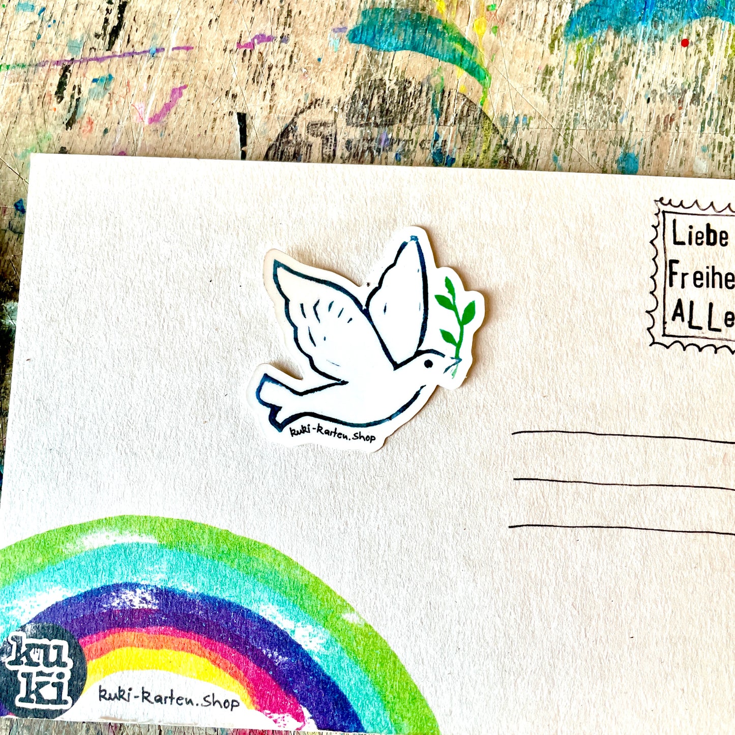 kuki Sticker, Friedenstaube