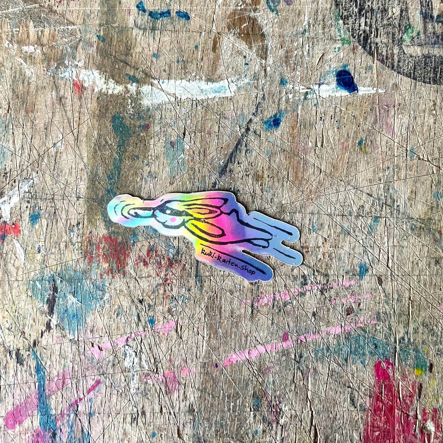 Glitzer Power bunny Sticker