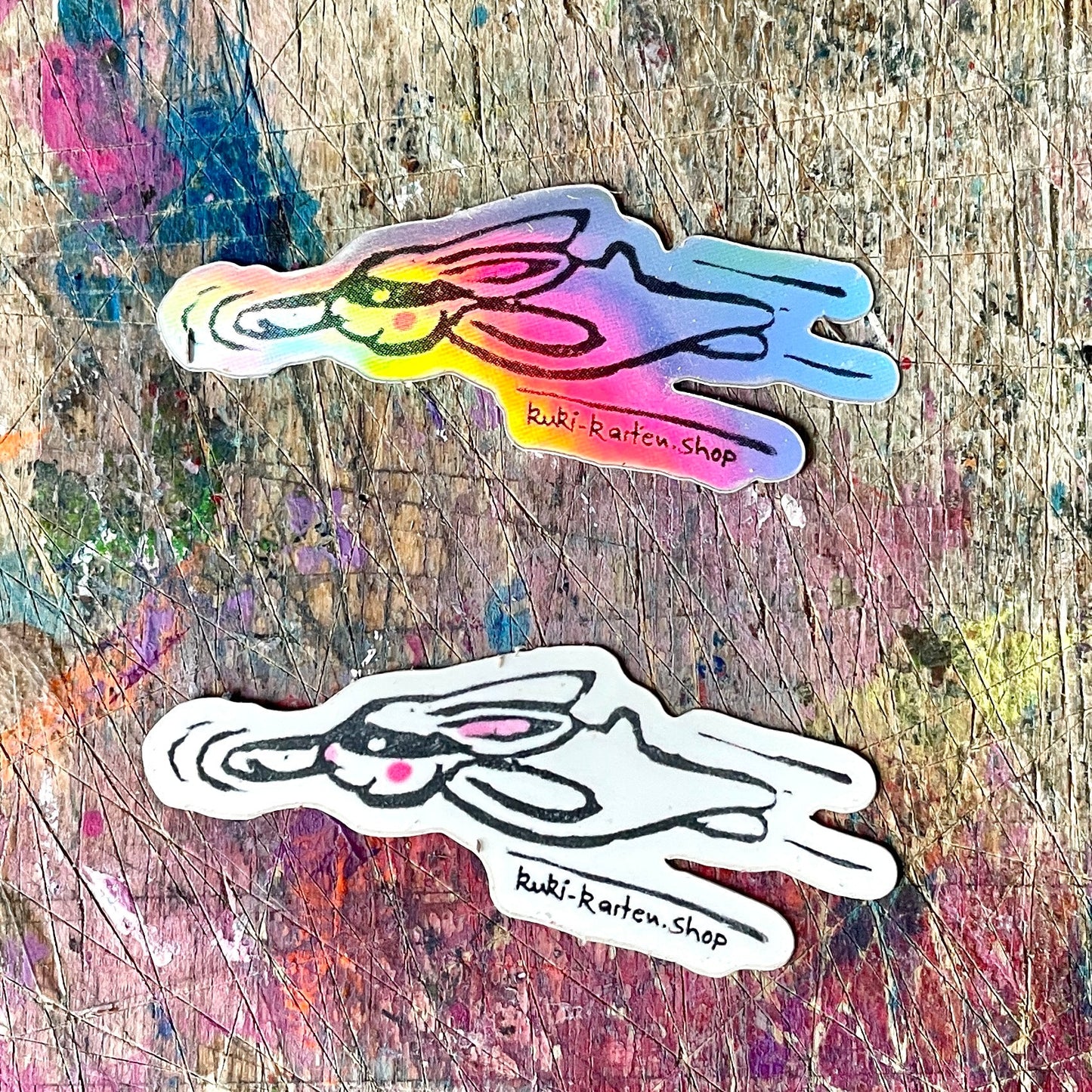 Glitzer Power bunny Sticker