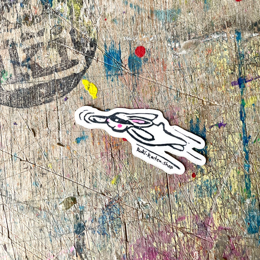 Power Häschen vinyl Sticker