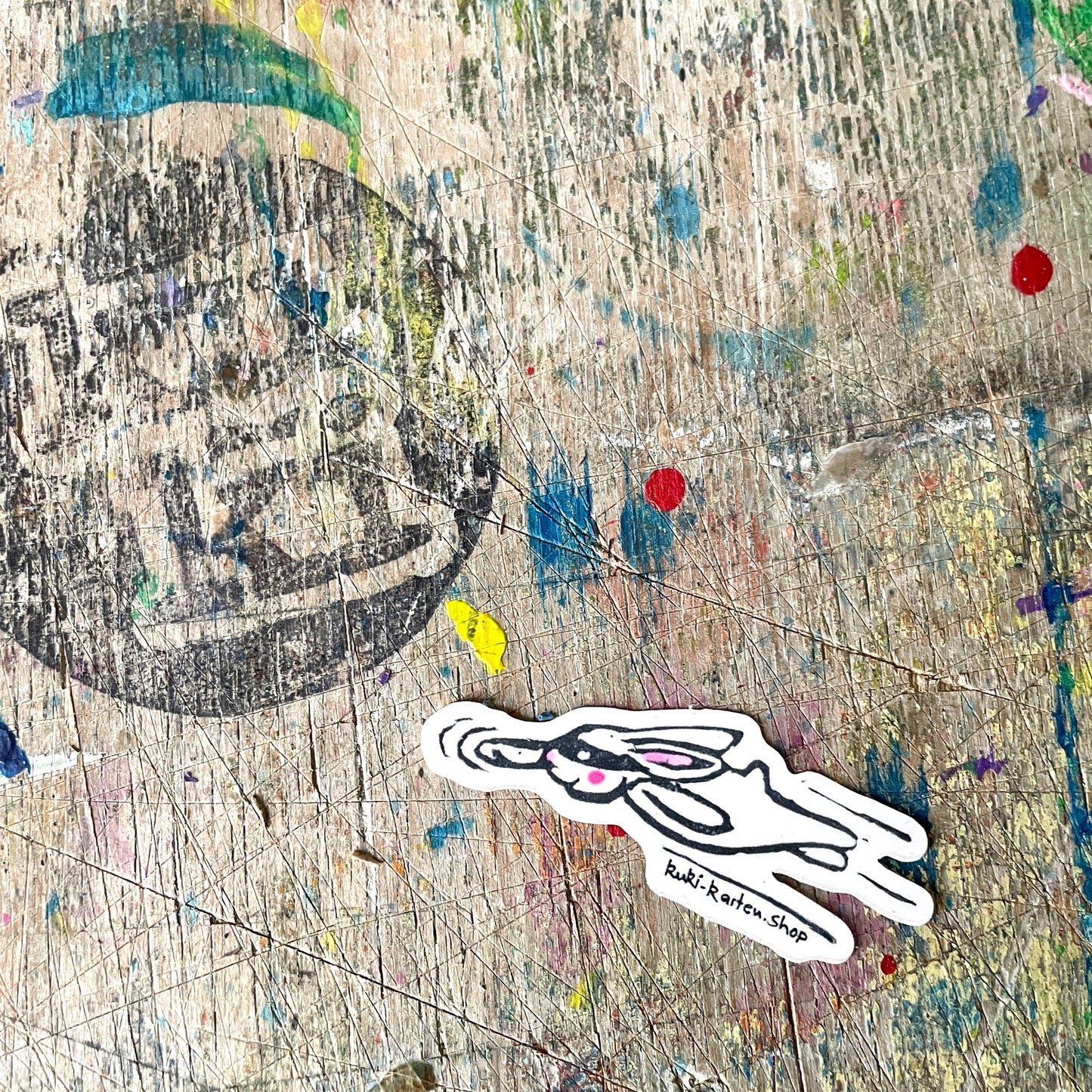 Power Häschen vinyl Sticker