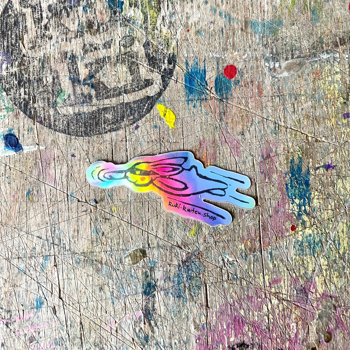 Glitzer Power bunny Sticker