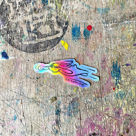 Glitzer Power bunny Sticker