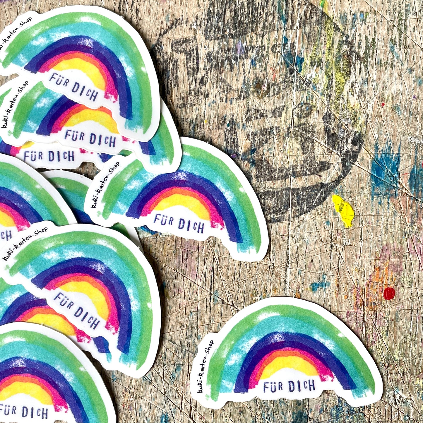 Regenbogen „ für Dich“  Sticker