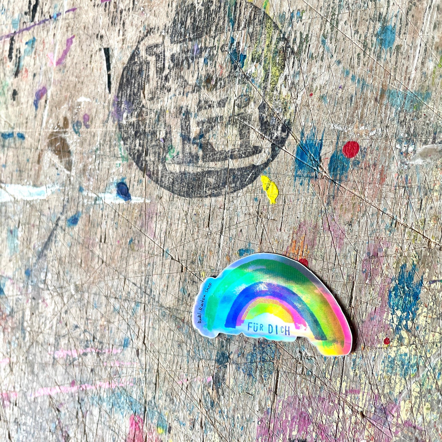 Glitzer Regenbogen „ für Dich“