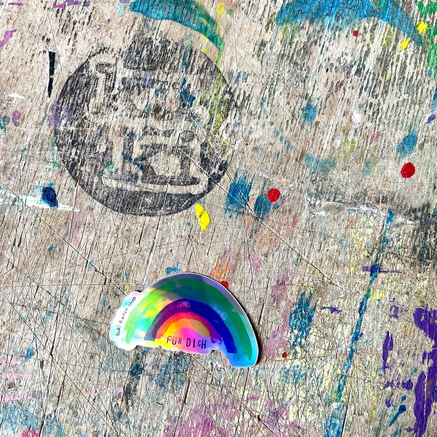 Glitzer Regenbogen „ für Dich“