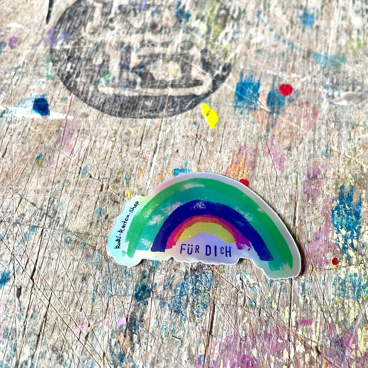 Glitzer Regenbogen „ für Dich“