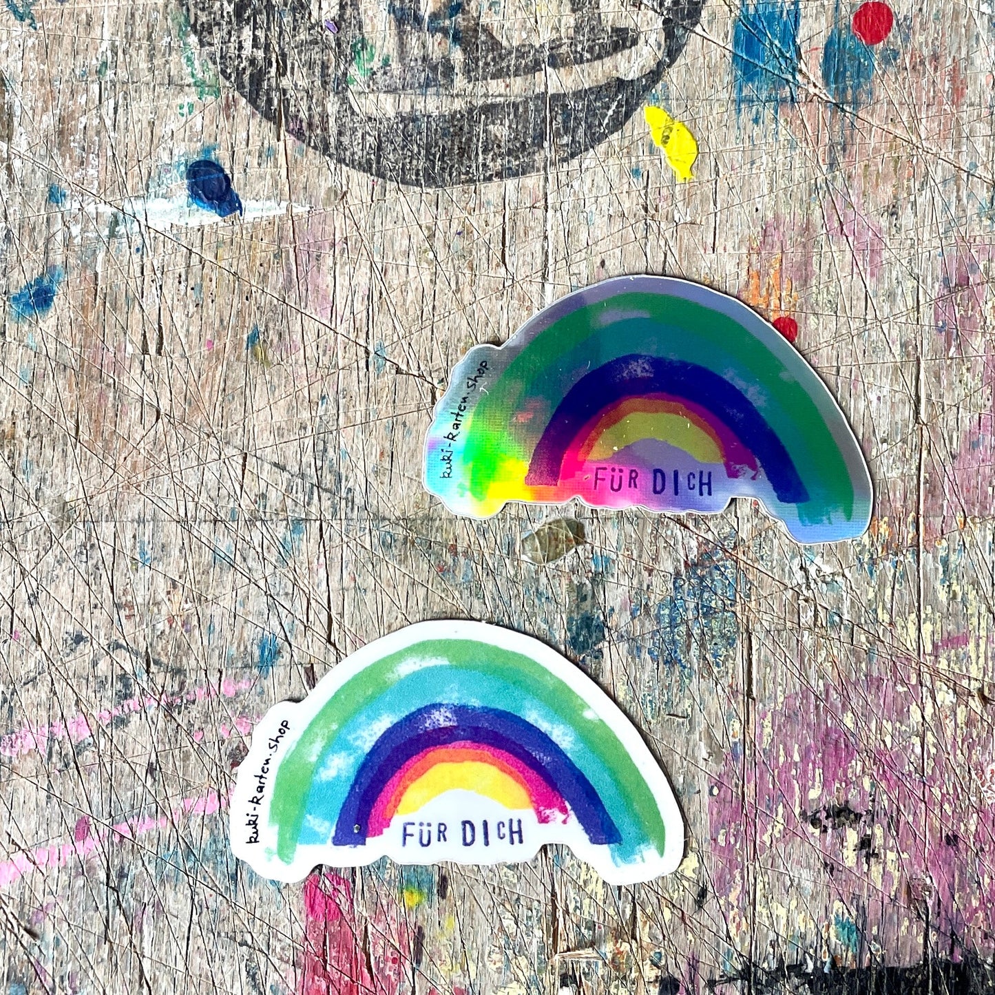 Glitzer Regenbogen „ für Dich“