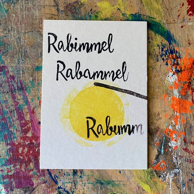 kuki Postkarte // "Rabimmel Rabammel Rabumm"