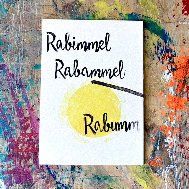 kuki Postkarte "Rabimmel Rabammel Rabumm"