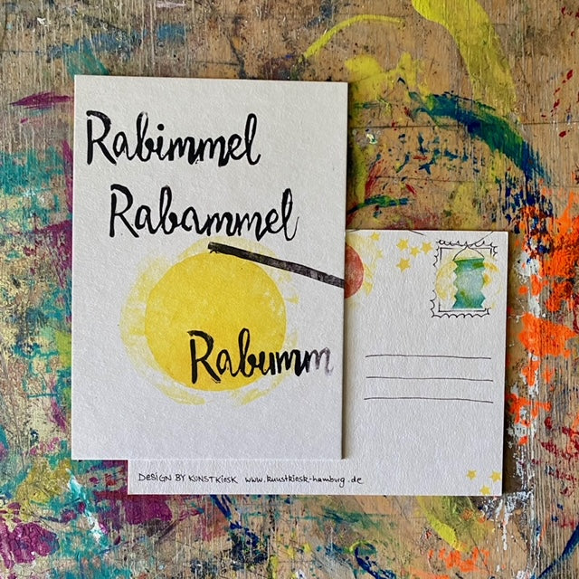 kuki Postkarte // "Rabimmel Rabammel Rabumm"