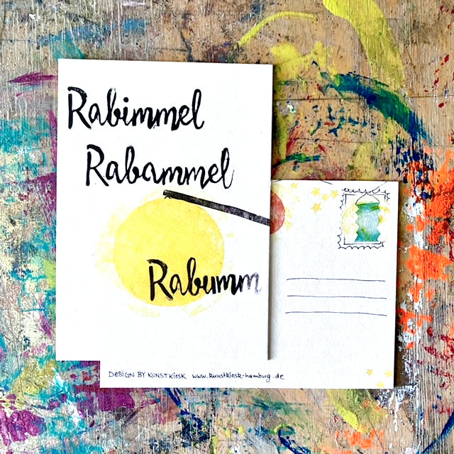 kuki Postkarte "Rabimmel Rabammel Rabumm"