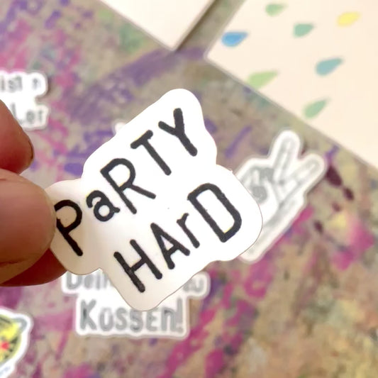 Sticker //  „Party Hard“