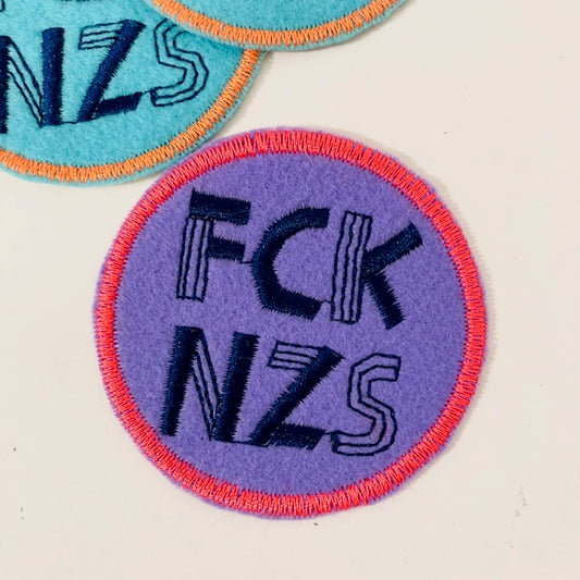 FCK NZS lila // Flickli Aufnäher