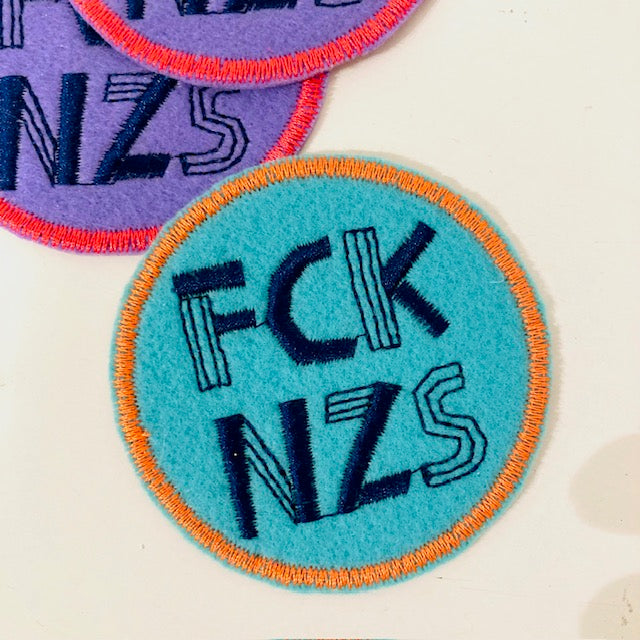 FCK NZS türkis // Flickli Aufnäher