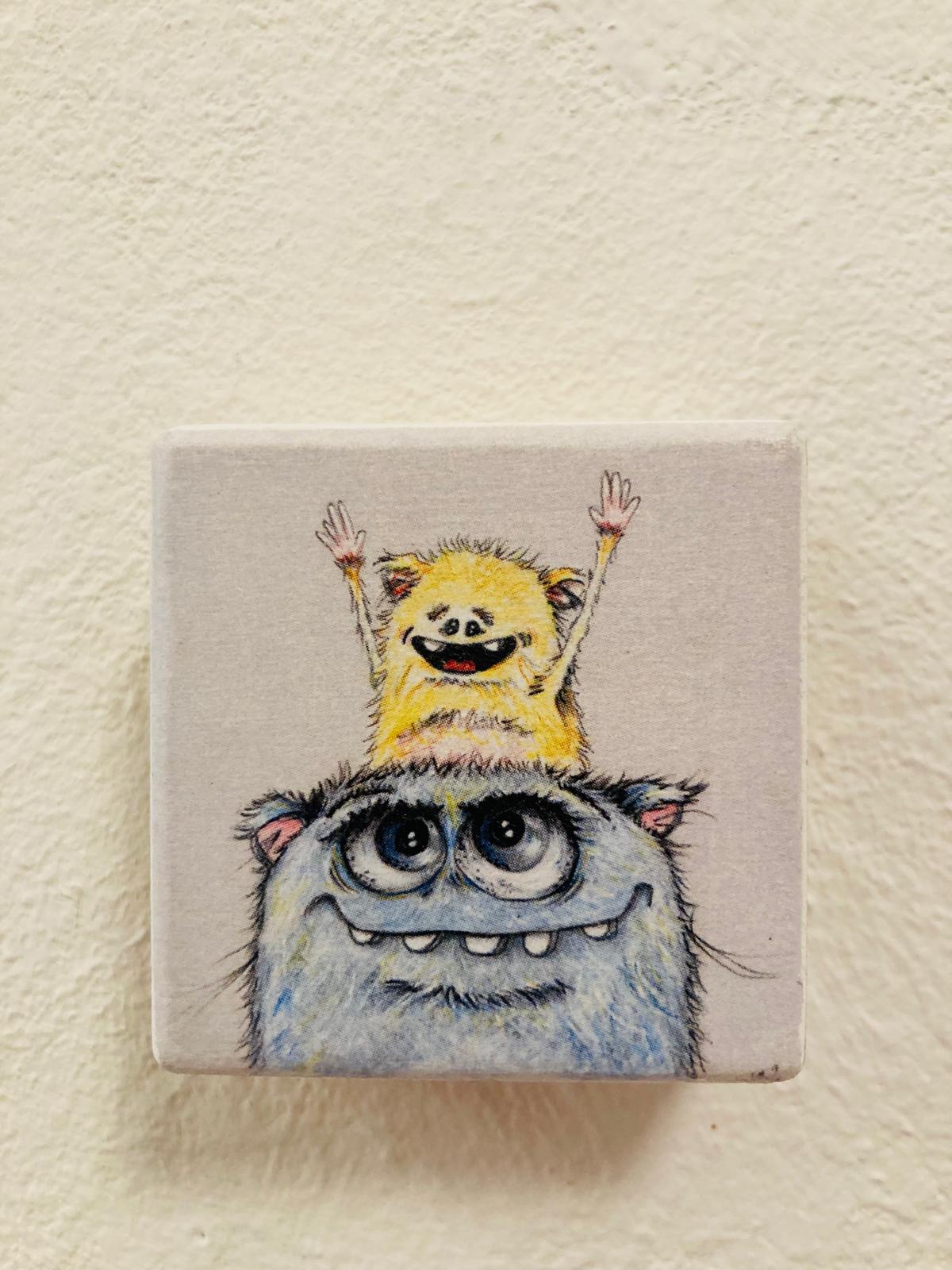 "Partey" by Maddesign.hh // MonStarZ auf Holz