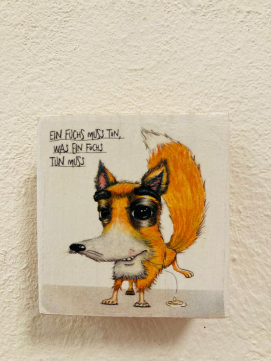 "Fuchs" by Maddesign.hh // MonStarZ auf Holz