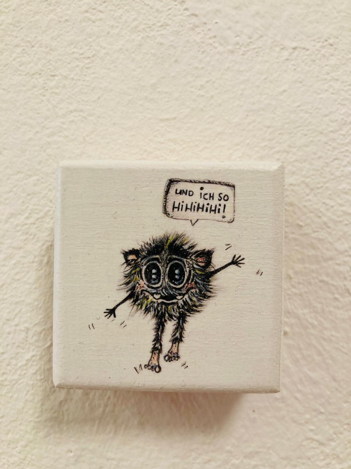 "hihihi" by Maddesign.hh // MonStarZ auf Holz