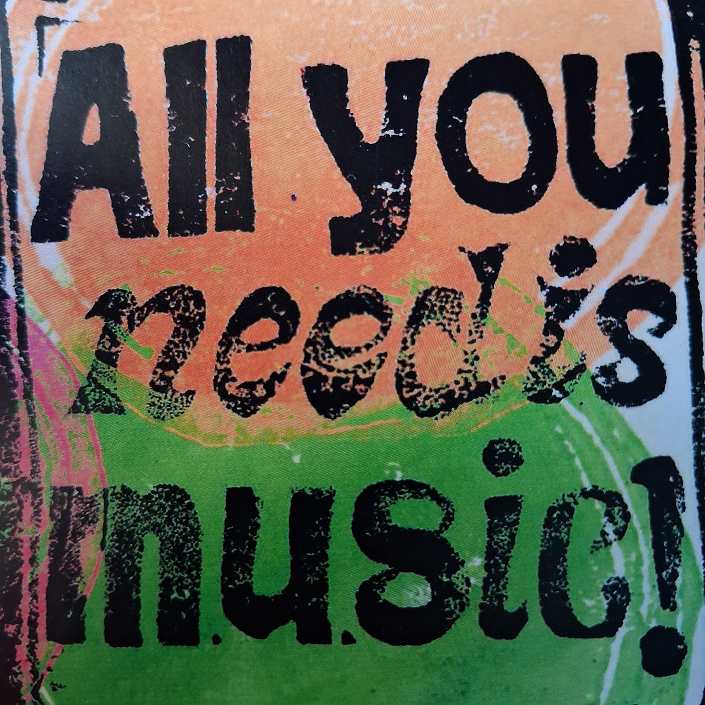 Aufkleber inafortepiano design // All you need is music!