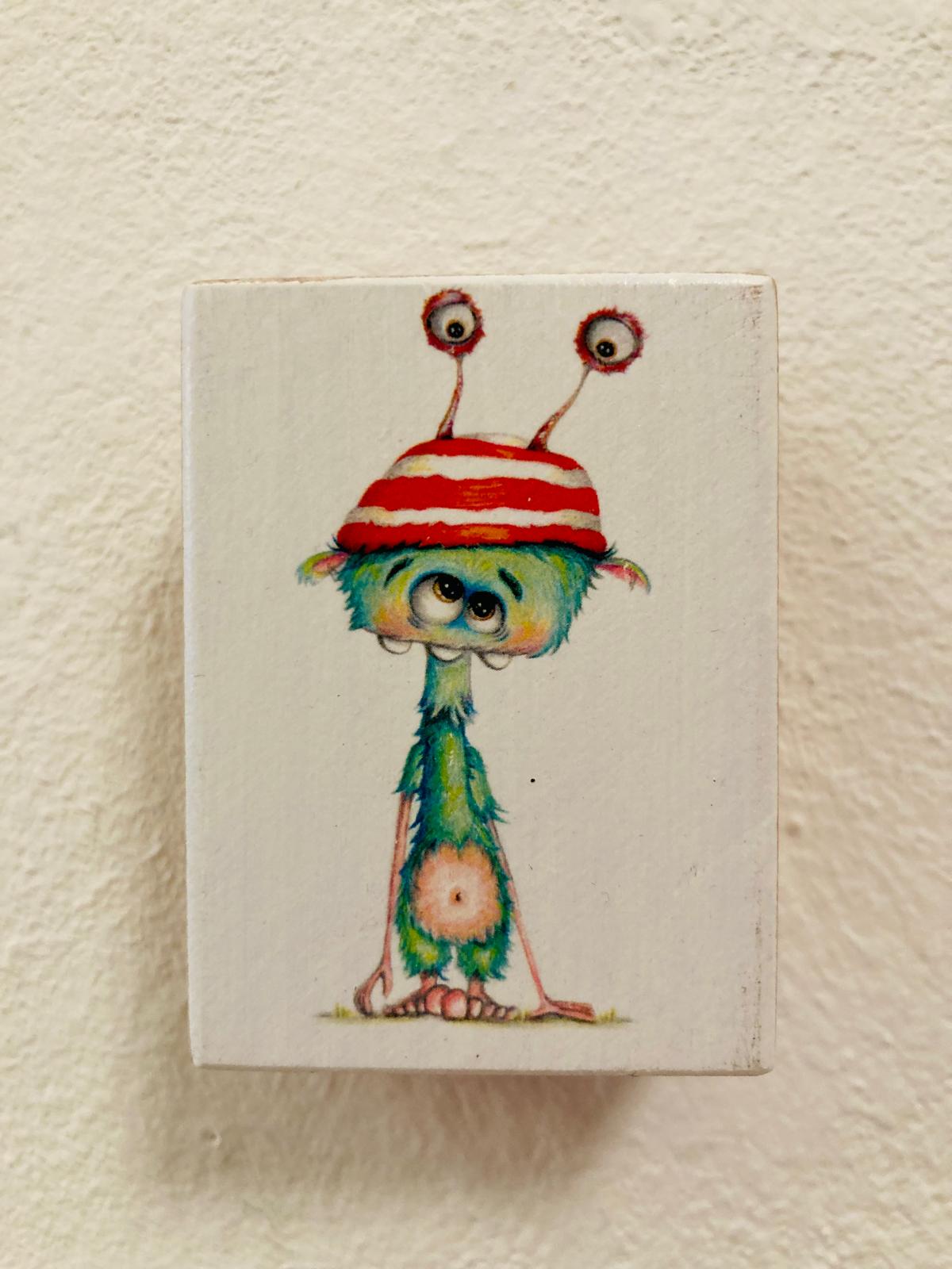 "Augenhut" by Maddesign.hh // MonStarZ auf Holz