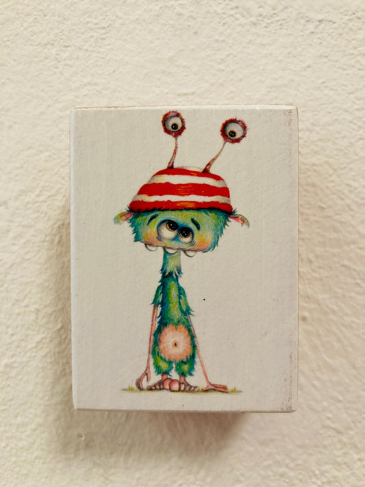 "Augenhut" by Maddesign.hh // MonStarZ auf Holz