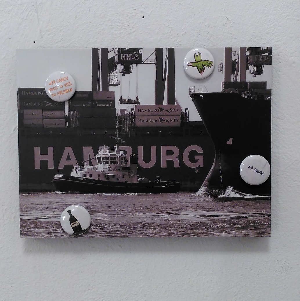 Hamburg Hafen III // Magnetbrett SW