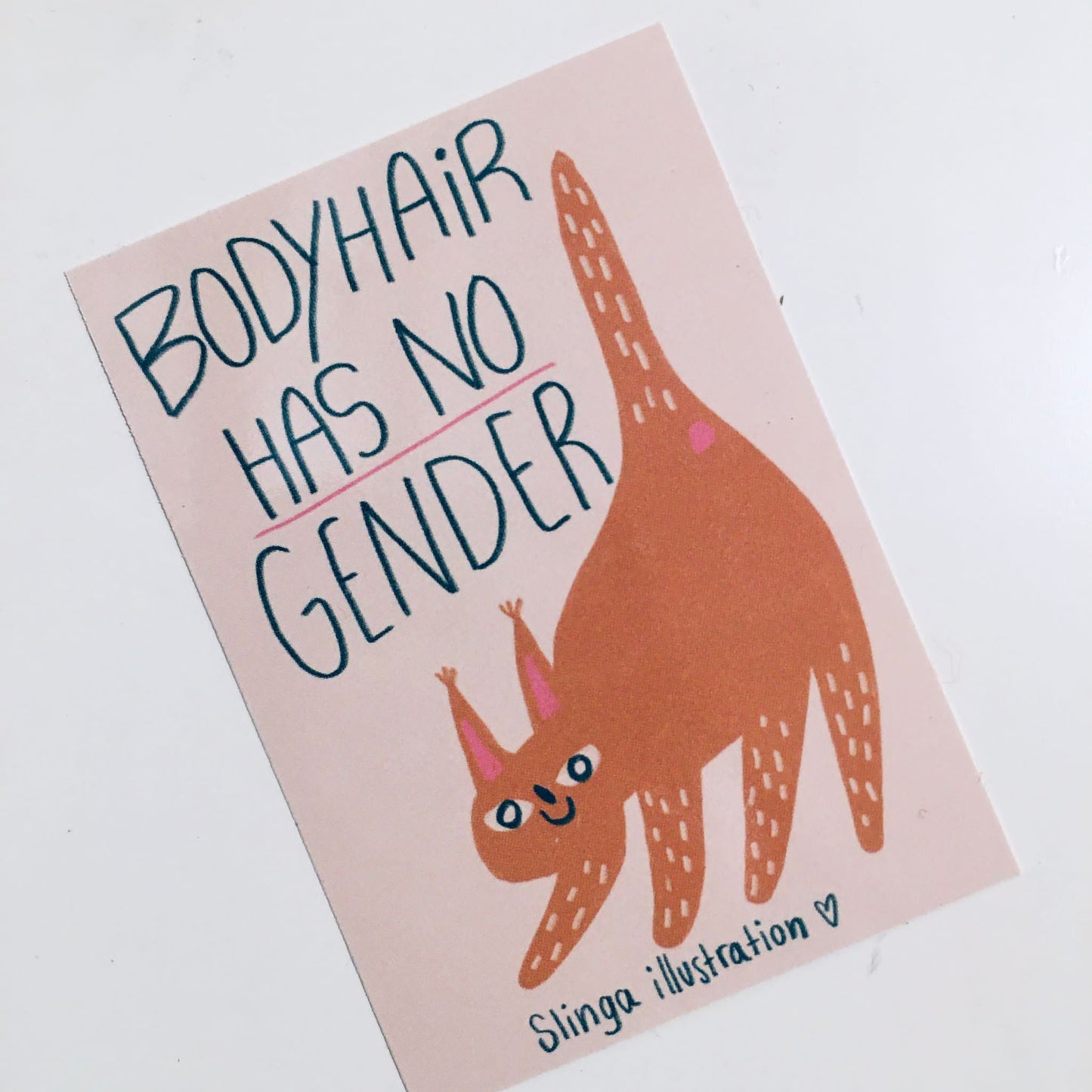 Sticker Slinga //  BODYHAIR HAS NO GENDER