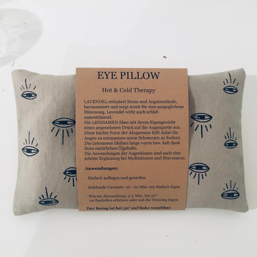 Eye Pillow WILDKUER // schwarz auf natur
