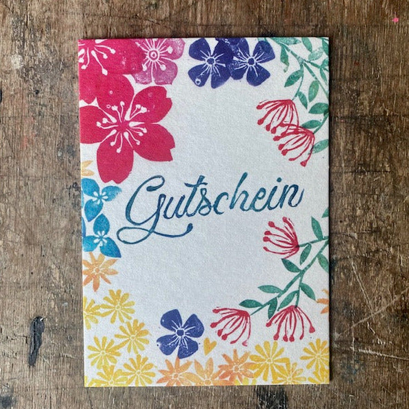 kuki Postkarte // "Gutschein Power Flower"