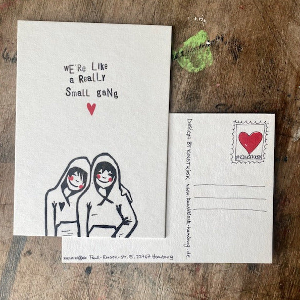 kuki Postkarte // "We're like a really small Gang"