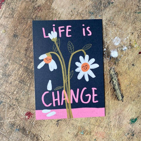 Postkarte Slinga // Life is Change