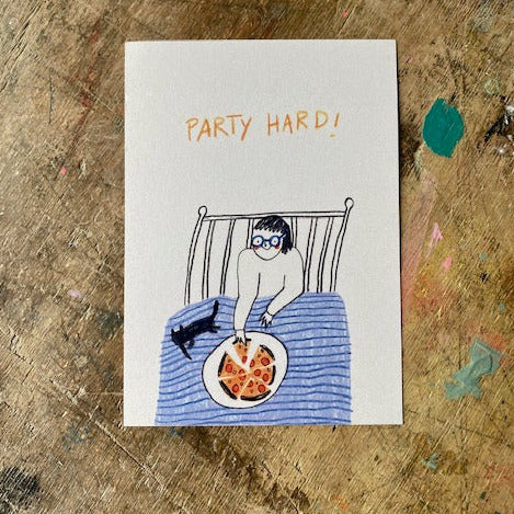 Postkarte Slinga // Party hard