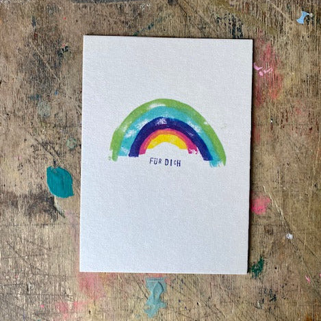 kuki Postkarte // "Regenbogen Für Dich"