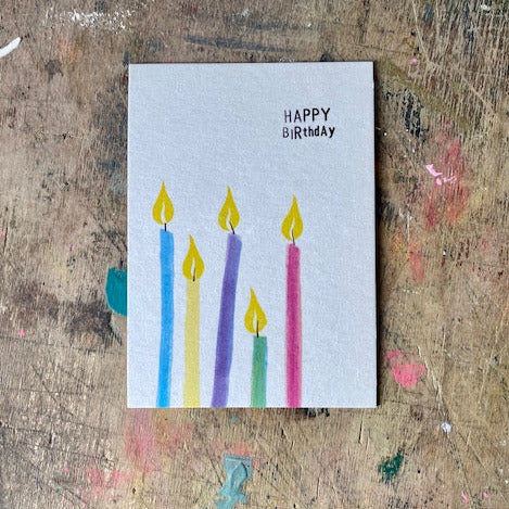 kuki Postkarte // "Happy Birthday Kerzen"