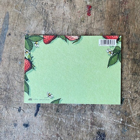 Postkarte illi // Erdbeeren